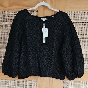 Max Studio Top Puff Sleeves Sz Large